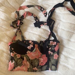 Reformation rare tie shoulder top